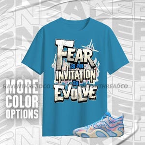 Tatum 3 Cloud 0 Run Into Fear Blue Pink Color Shirt Match Sneaker, Bella Canvas Shirt