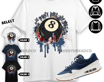 AM 1 86 Jackie RBS Unisex Sweatshirt, Hoodie, T-Shirt, Nails Ball, Shirt In Navy To Match Sneaker