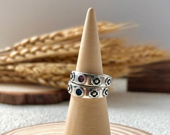 Handmade Howling Ring, Howl's Moving Castle Inspired Sophie Ring, S925 Silver Adjustable Sparkling Diamond Couple Ring, Cosplay Jewelry