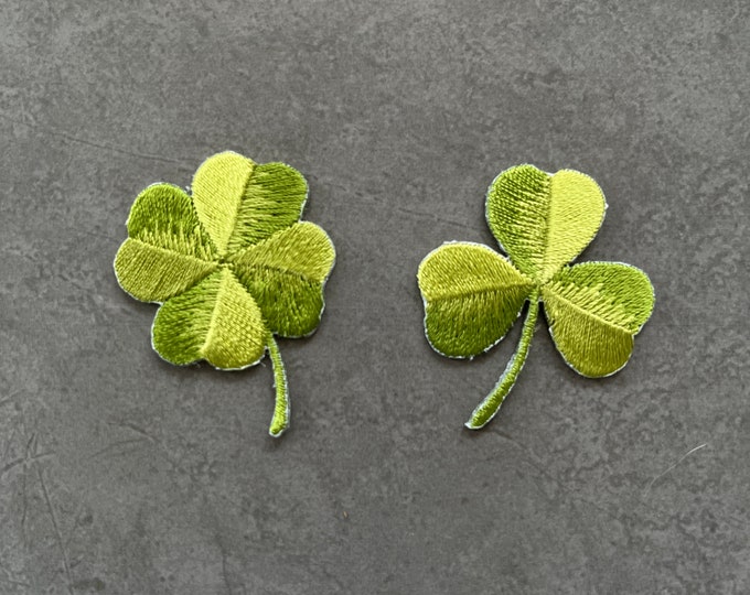 Lucky Clover Patch, Fourleaf Clovers Grass Ironon Patch, Cool Patch