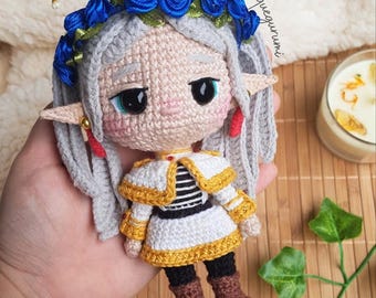 Elf Crochet Doll Pattern: Anime Mage Amigurumi (PDF Download)