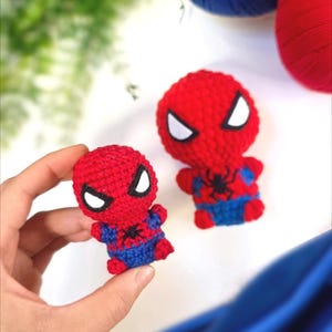 Crochet Doll Pattern for Hero: No-Sew Red and Blue Outfit Amigurumi (ENGLISH PDF)