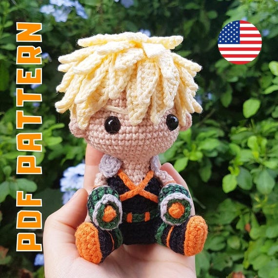 Amigurumi Pattern: Fiery Blond Boy crochet doll (PDF Download) English