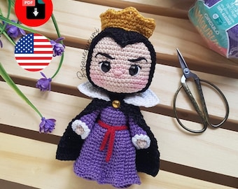 Patrón amigurumi Villano / Patrón crochet Monarca PDF [INGLÉS] Amigurumi inspirado en cuentos de hadas