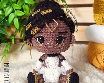 Amigurumi Pattern: Graceful aristocrat crochet doll | Amigurumi doll fanart | Mel LOL PDF crochet pattern in ENGLISH
