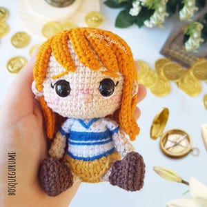 Amigurumi pattern: Navigator pirate girl crochet doll [ENGLISH]