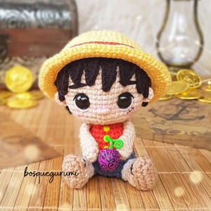 Amigurumi Anleitung: Pirat Junge Häkelpuppe [ENGLISCH] Anime Junge