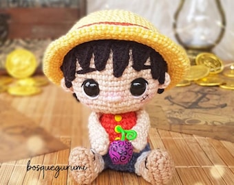 Amigurumi pattern: Pirate boy crochet doll [ENGLISH] Anime boy