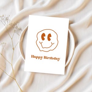 Feliz Aniversário – Cartão postal de aniversário para impressão – Cartão de aniversário digital em PDF – Imprimível para download instantâneo