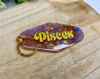 Schlüsselanhänger Pisces l Sternzeichen l Fische l Anhänger - Geschenk l Accessoire