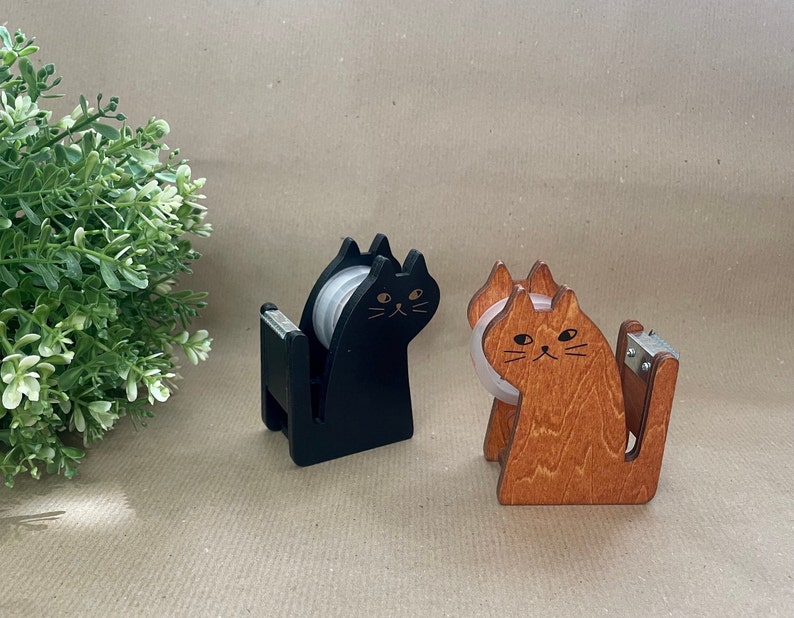 Table dispenser cat l adhesive tape dispenser l cat l adhesive tape office l school l university l gift image 2