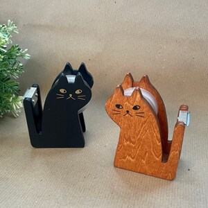 Tischabroller Katze l Klebebandabroller l Cat l Klebeband Büro l Schule l Uni l Geschenk Bild 1