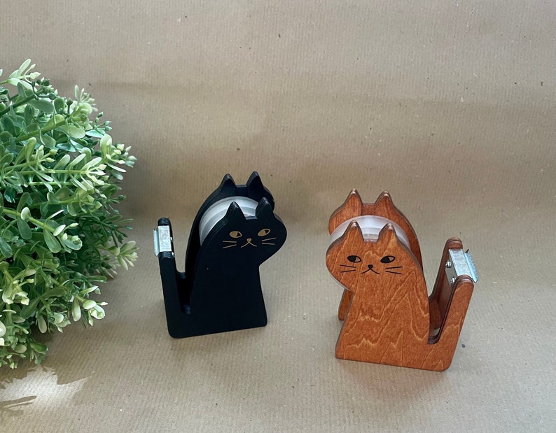 Table dispenser cat l adhesive tape dispenser l cat l adhesive tape office l school l university l gift image 3