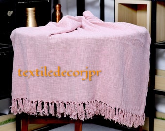 african mudcloth fabric throw, 100% soft cotton handblock print throw, sofa couch bed pink color throw, bohemian outdoor decor, gift for her
