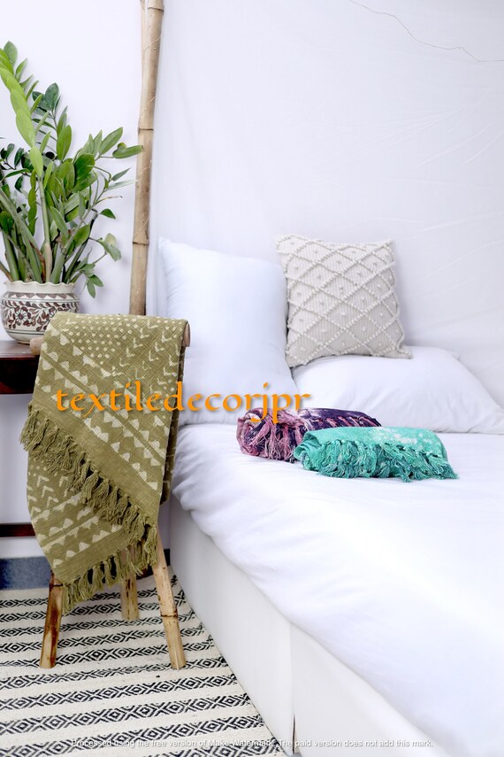 Mudcloth throw sale
