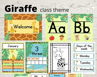 Giraffe Klassenzimmer Dekor