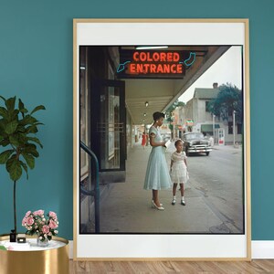 Gordon Parks Ready To Hang Canvas,Drinking Fountain Black Lives Matter African American,Department Store Segregation in the South Colored