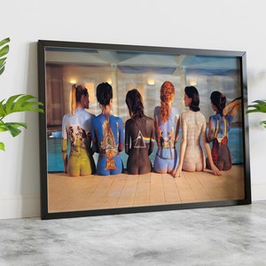 Lienzo enmarcado, catálogo anterior de Pink Floyd, arte famoso, póster en lienzo de mujer desnuda, póster en lienzo de música de Pink Floyd, decoración de pared del catálogo anterior