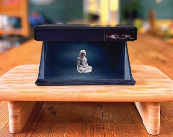 Présentoir mobile hologramme 3D en carton HOLOFIL : kit de bricolage avec contrôleur Bluetooth