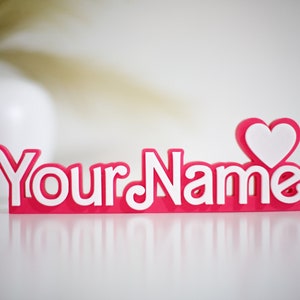 Custom 3D Printed Desk Sign: Personalized Name Plate
