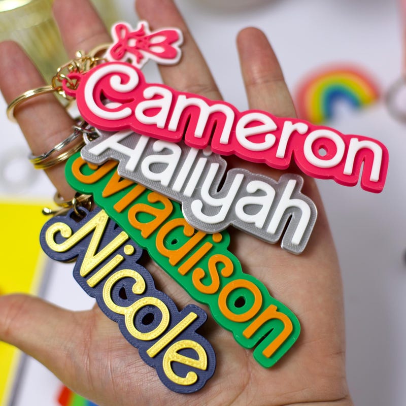 Birthday Favor Key Chains - Etsy