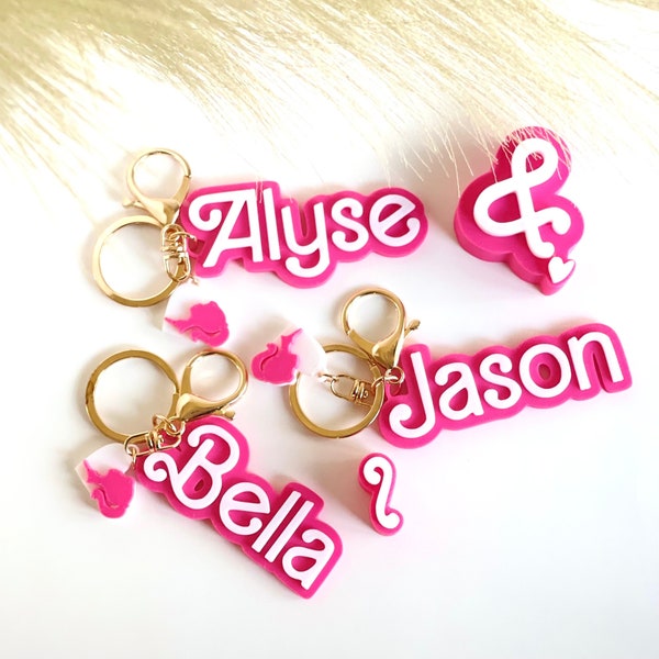 HQ CUSTOM KEYCHAIN <3  Bag Charm - Keychain Party Favor - Back to School - Backpack Name Tag - 3D Printed
