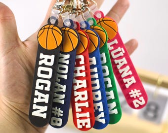 Sport Basketball Bag Tag: Custom 3D Printed Personalized Keychain, Custom Basketball, Personalized Basketbal, Bag Tag Basketball, Sport