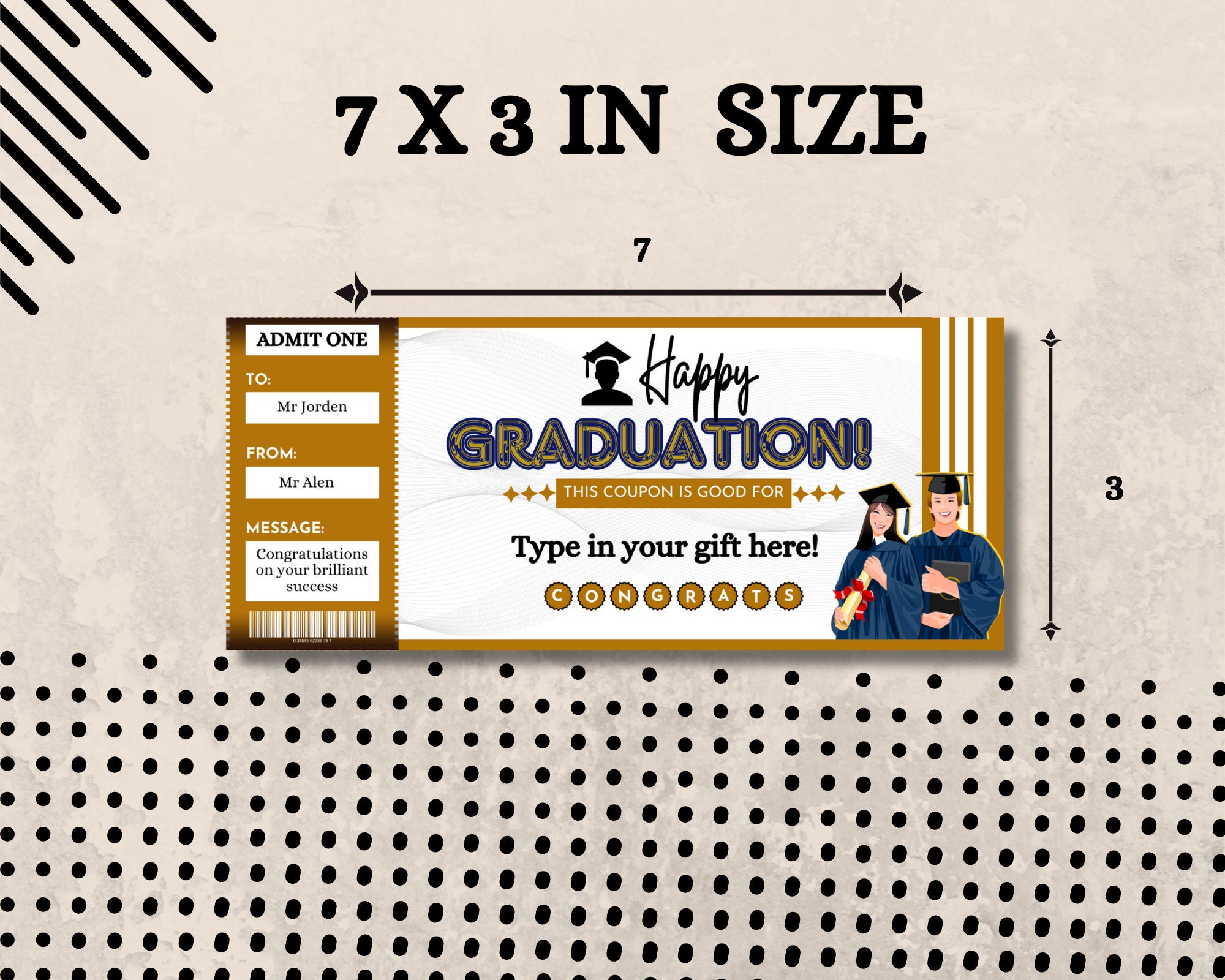 Printable Graduation Coupon. Graduation Gifts. Editable Coupons ...