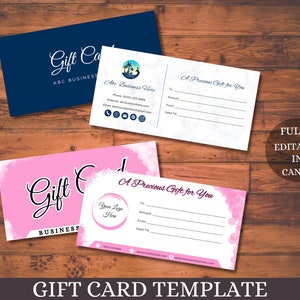 Modèle de chèque-cadeau modifiable, Modèle de chèque-cadeau, Chèque-cadeau moderne, Carte-cadeau modifiable, Téléchargement instantané, Chèque-cadeau