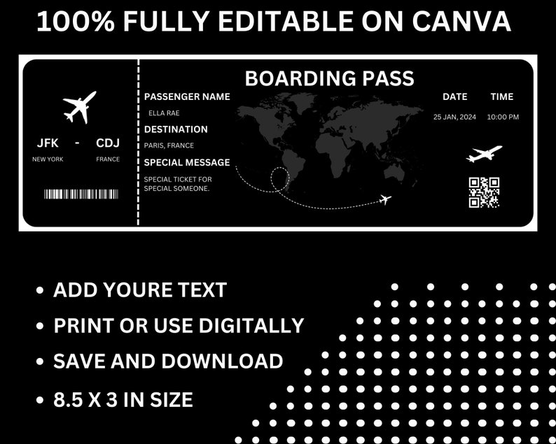 Editable Boarding Pass Template - Il 794xN.5160113413 Bvxo 