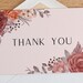 Blank Printable Floral Thank You Card - Etsy