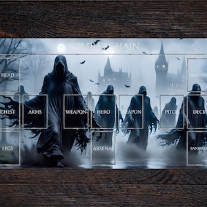 Instant Download Flesh and Blood TCG Playmat Design - Zielverslindende Wraiths (met en zonder zones)