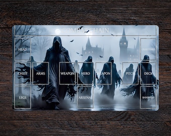 2人用フレッシュ・アンド・ブラッドTCGプレイマット、カスタムカード