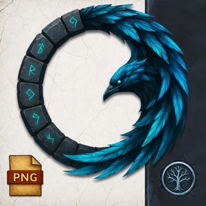 Raven Queen Token Border: D&D Tabletop RPG Frame (PNG)