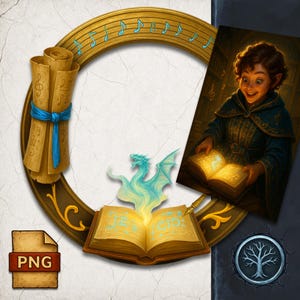 Fantasy RPG Token Border: DnD Character Portrait Frame (PNG Files, Digital Download