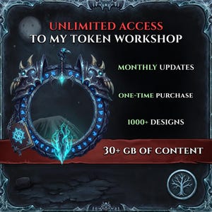 Warsztat tokenów D&D: nieograniczony dostęp, zasoby VTT (do pobrania w wersji cyfrowej, tylko do użytku osobistego)