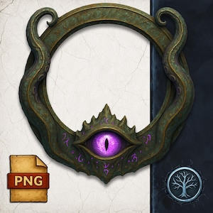 Eldritch Horror Token Border – Fantasy RPG Frame for Character Portraits | Compatible with DnD 5E, Pathfinder, Roll20, Foundry VTT Tabletop