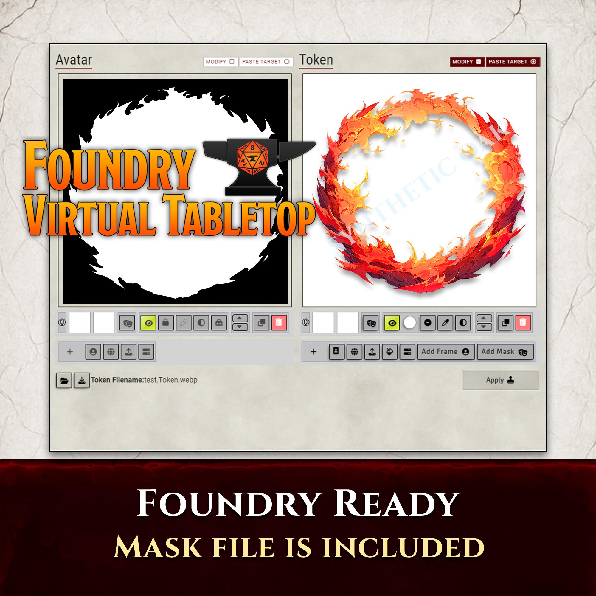 Fire Token Border Png