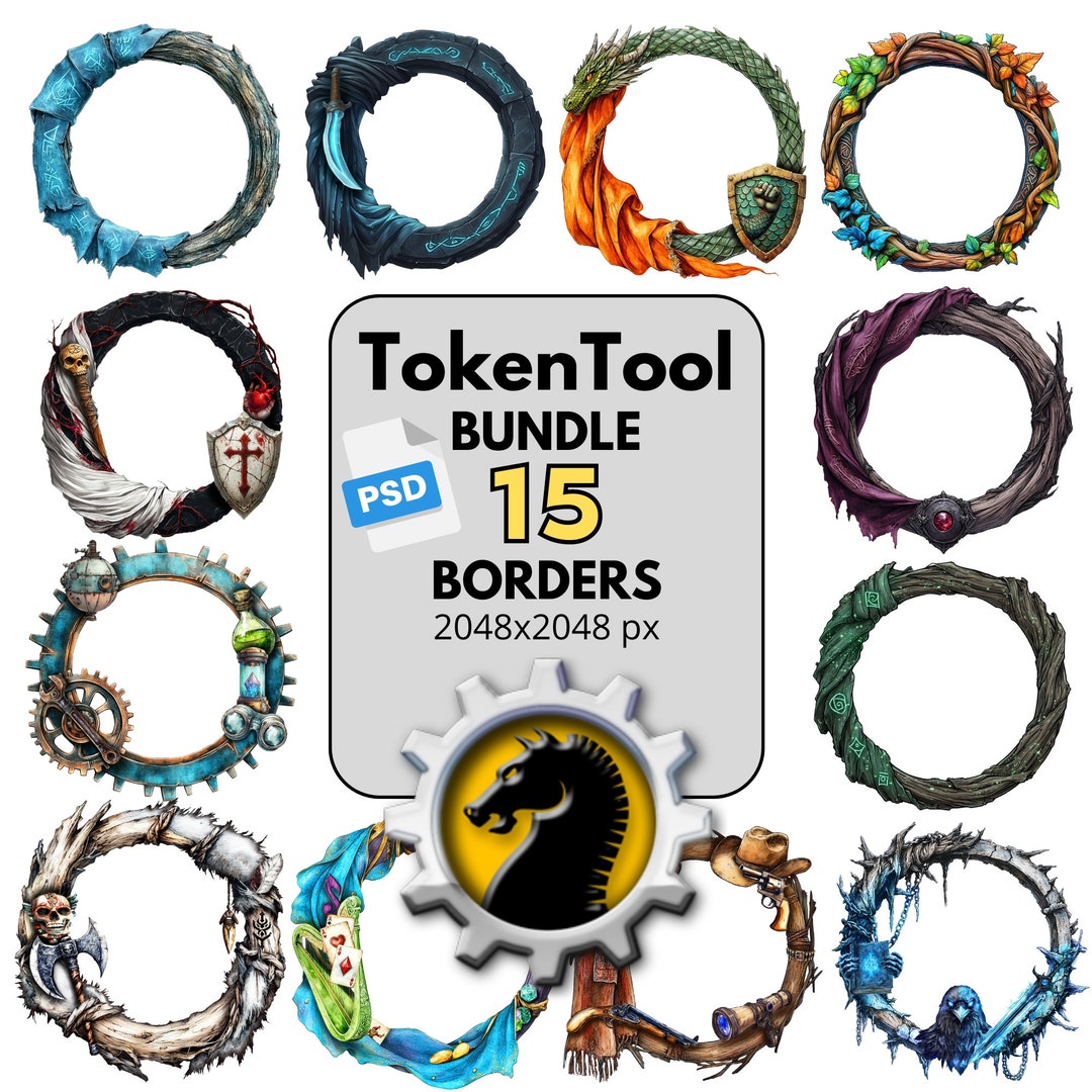 D&D Border Frame Bundle for Virtual Tabletop Dungeons and Dragons ...