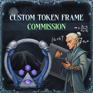 Commissione per la creazione di bordi personalizzati / Creerò la cornice perfetta per il tuo personaggio / Commissione Dungeons and Dragons / Disegnata a mano /