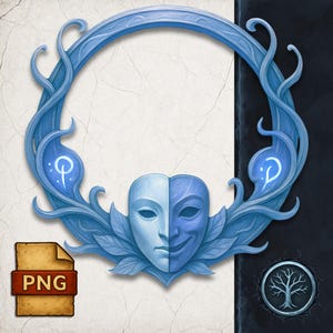 Changeling Token Border: D&D Character Portrait Frame (PNG)