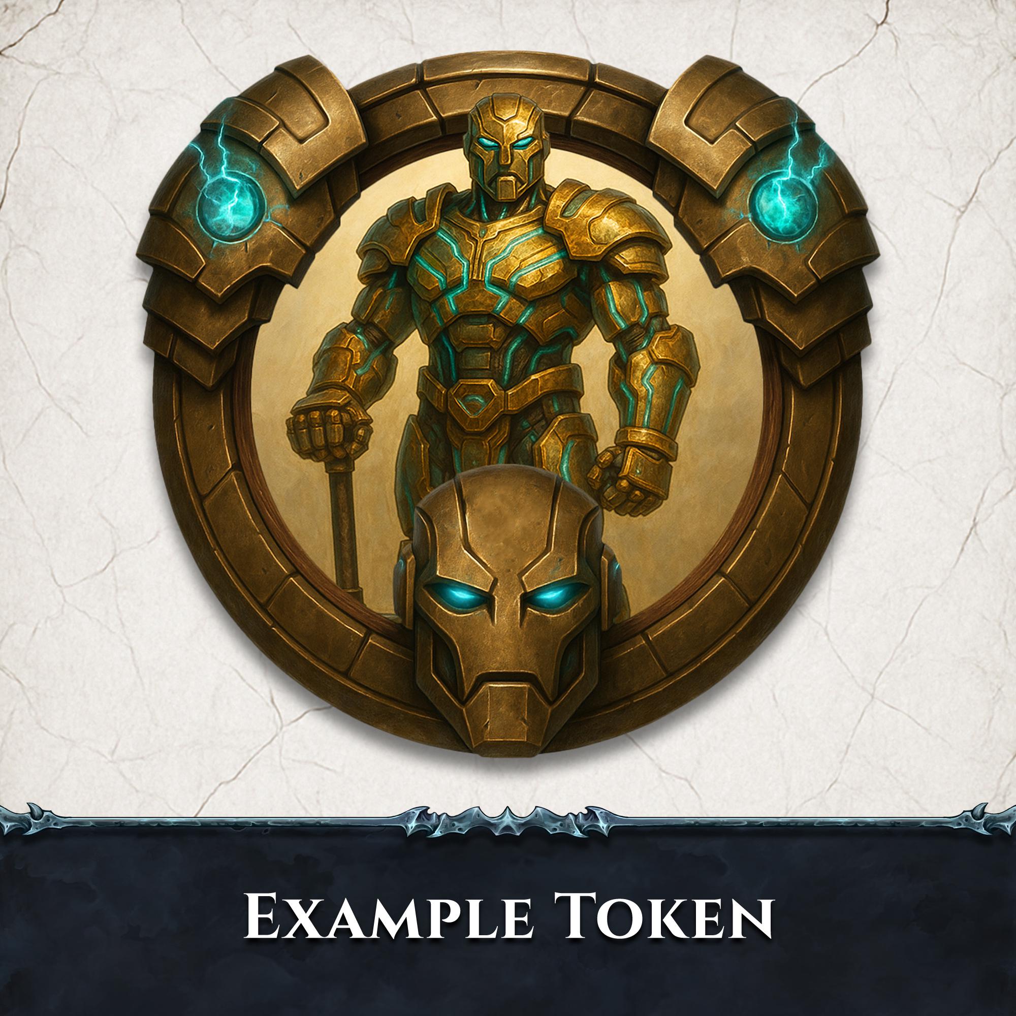 Warforge Ranger Token Warforged Token Border: Steampunk D&D Character Portrait (PNG) - Etsy