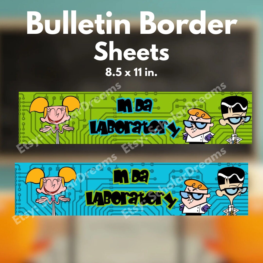Dexter’s Laboratory Classroom Bulletin Border - Etsy