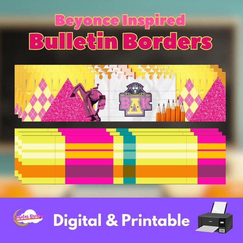 Beyonce Inspired Bulletin Border Bundle (DIGITAL and PRINTABLE) - Etsy