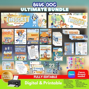 Blue Dog Editable Classroom Mega Bundle (DIGITAL)
