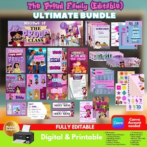 The Original Proud Family (Editable) Ultimate Classroom Decor Bundle