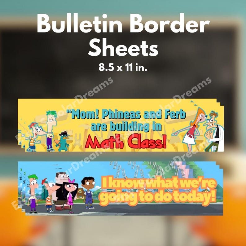 Phineas & Ferb (math) Class Bundle (DIGITAL and PRINTABLE) - Etsy