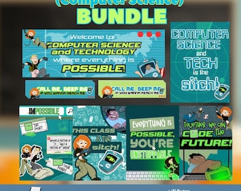 Paquete de aula de informática de Kim Possible (digital e imprimible)