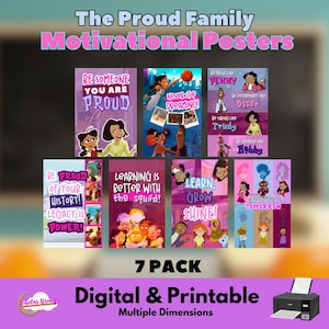 The Original Proud Family Motivational Posters (7 pack) (Digital & Printable)