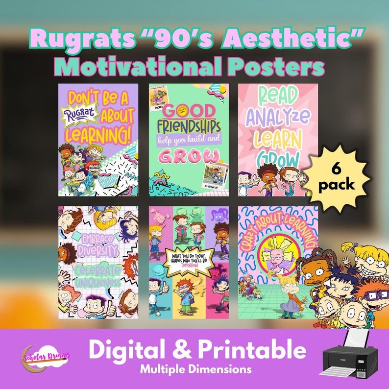 Rugrats (90's Aesthetic) Motivational Posters (6 Pack) (DIGITAL and ...